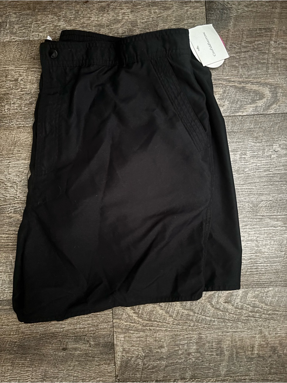New Women’s Croft & Barrow Nylon Black Shorts